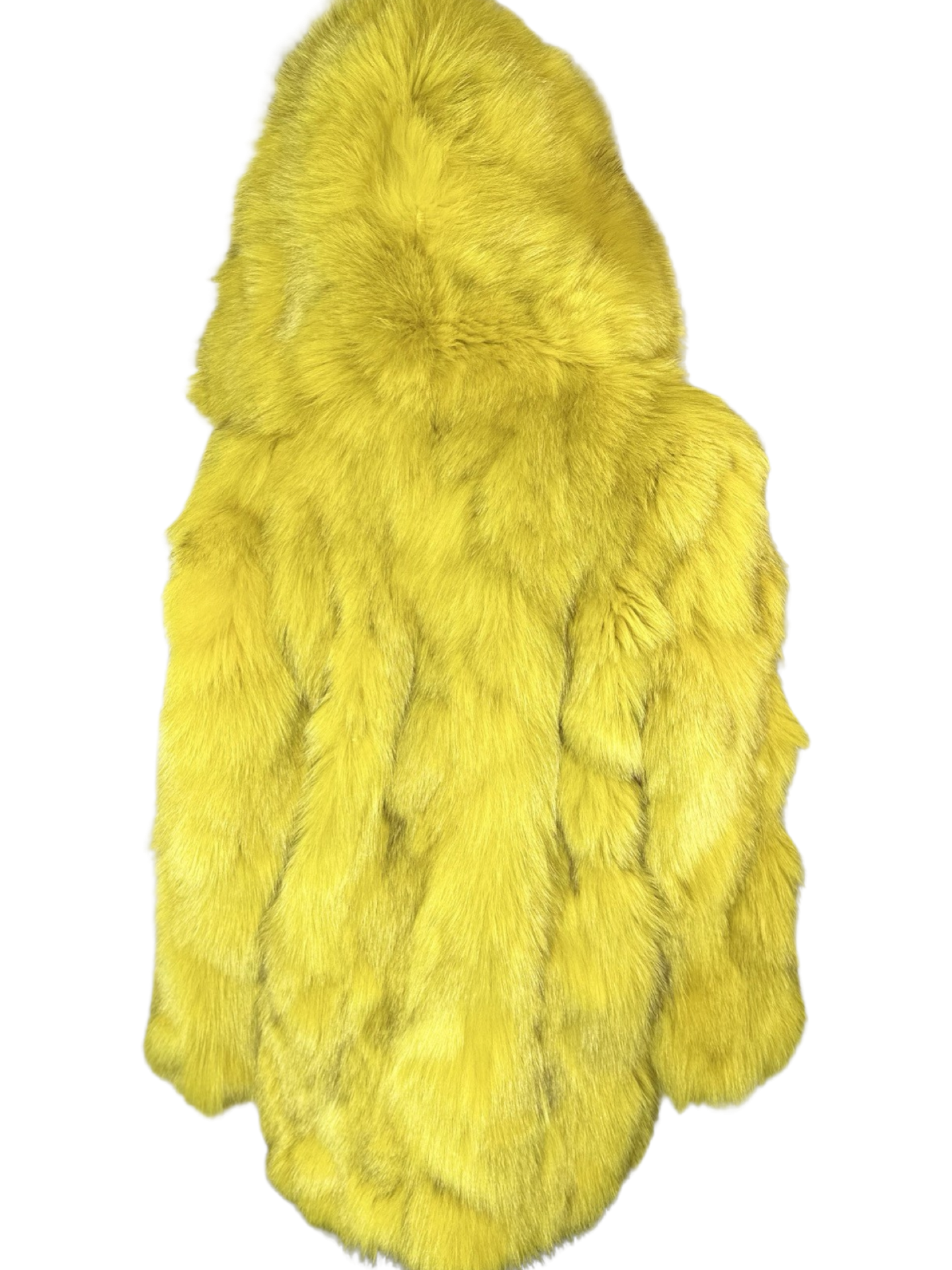 Yellow dyed Foxx sections with hood