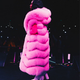 FGM Bespoke Custom Pink Fox and Python Full Length Long Vest (As worn by Kashdoll)