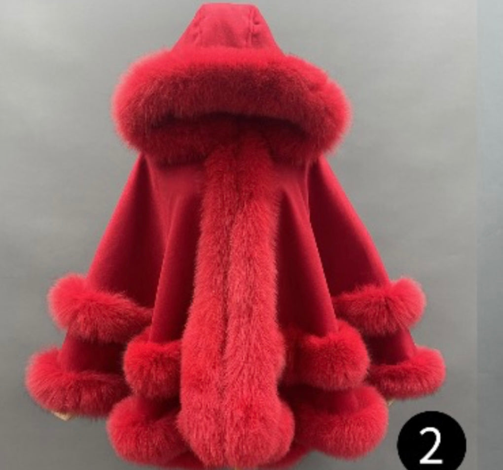 Bestseller: Hooded Cashmere with Fur Trim