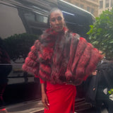 Bestseller: Red Fur Poncho