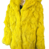 Yellow dyed Foxx sections with hood
