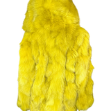 Yellow dyed Foxx sections with hood