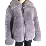 Dyed Curly Lamb Bolero Jackets