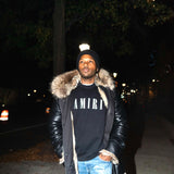 Men’s Leather jacket with coyote
