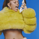 Neon Kiki Cropped Bolero Coat (As Worn by Latto)