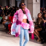 Multi colored Fluffy Bomber