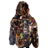 BRIGHT MULTI- COLORED MENS SECTIONS BOMBER JACKET
