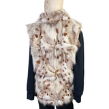 WOMANS MULTI COLORED FOX VEST