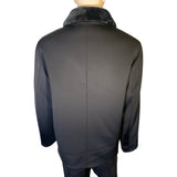 MENS MOUTON LINED MICROFIBER JACKET