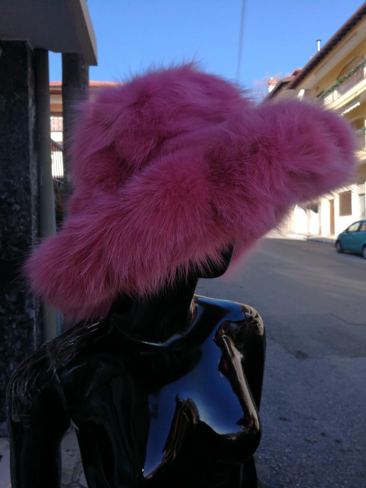 Furry Fox Bucket Hats (As worn by Yandy Smith)