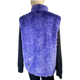 PERIWINKLE MINK SECTIONS FUR VEST