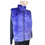 PERIWINKLE MINK SECTIONS FUR VEST