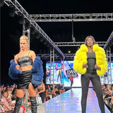 Neon Kiki Cropped Bolero Coat (As Worn by Latto)