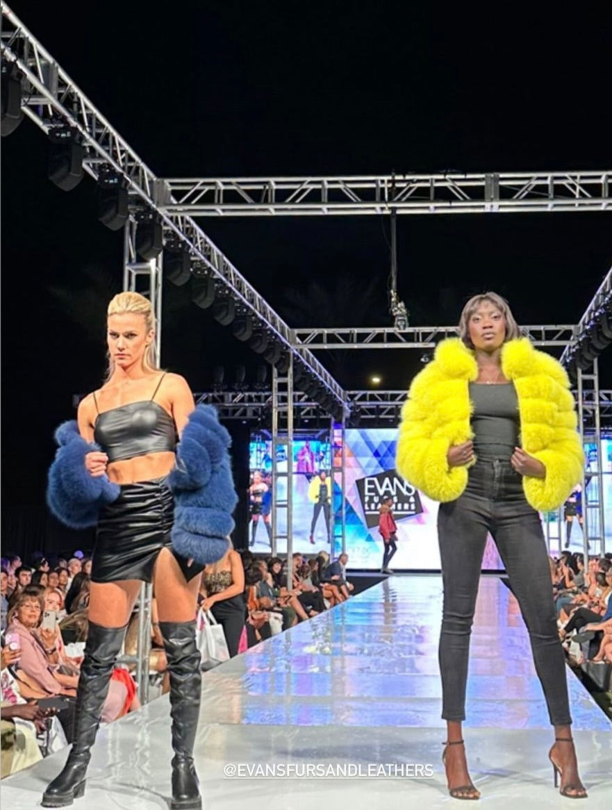 Neon Kiki Cropped Bolero Coat (As Worn by Latto)