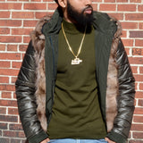 Men’s Reversible Sable Green Coat