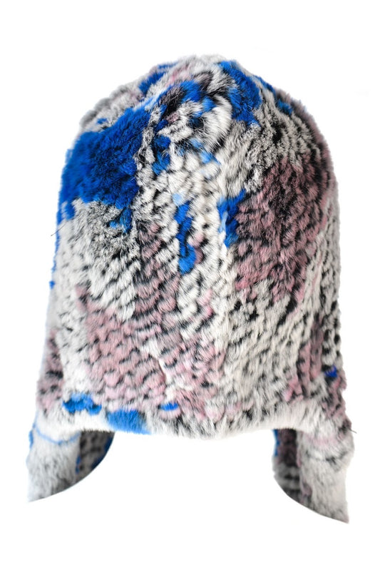 Knitted Rex Hooded Scarf