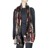 ON SALE-Multi Color Knitted Mink Scarf