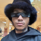 Mink bucket hats