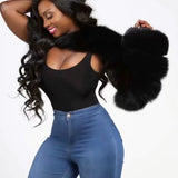Black Fur Sleeve- one size fits all