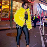 Neon Kiki Cropped Bolero Coat (As Worn by Latto)