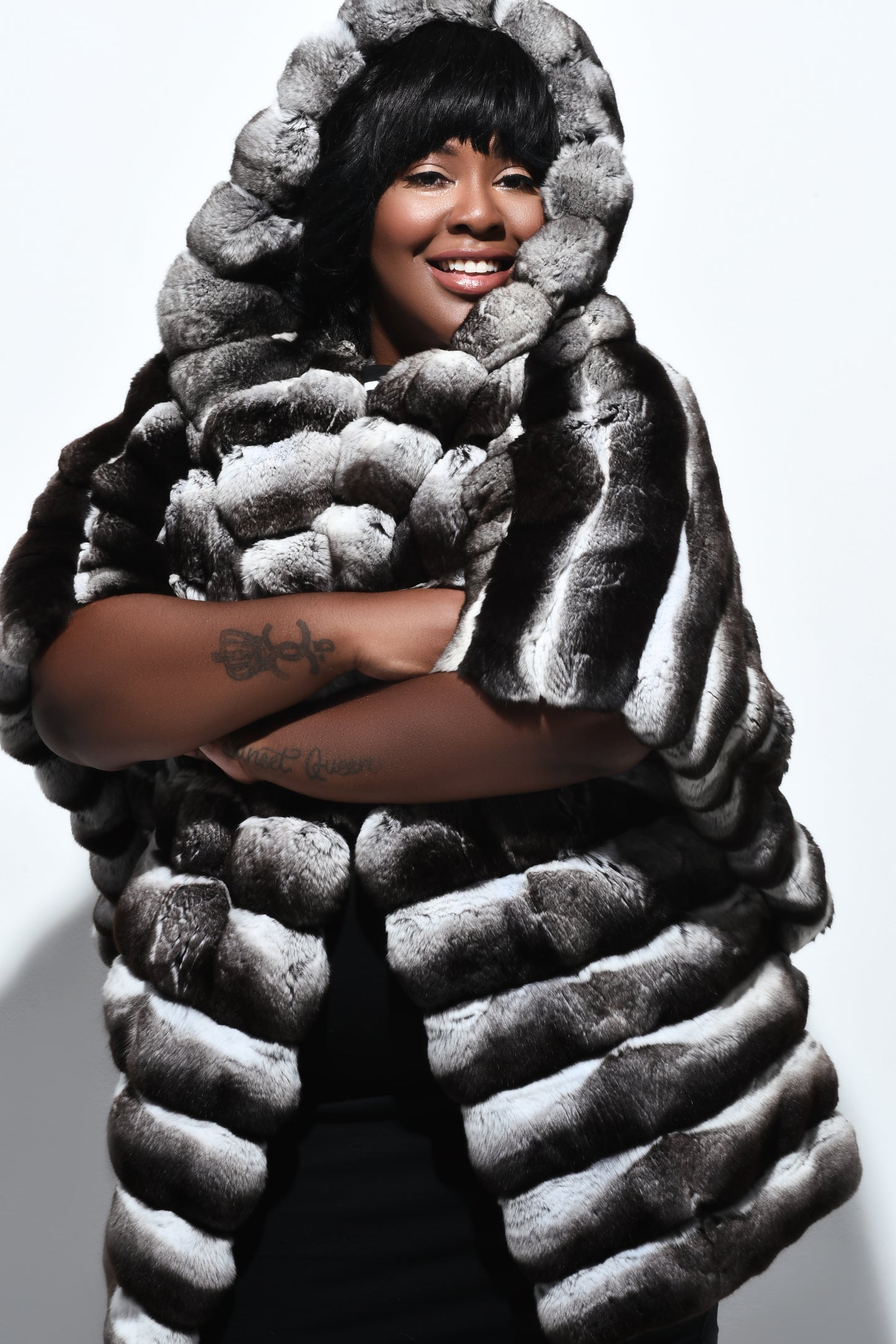 Natural Chinchilla Cape