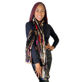 Multi Color Knitted Mink Scarf