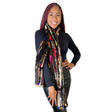 ON SALE-Multi Color Knitted Mink Scarf
