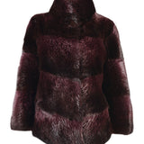 Beaver Jacket in Burgundy