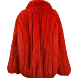 Mens dyed Bomber Jacket in Super Red