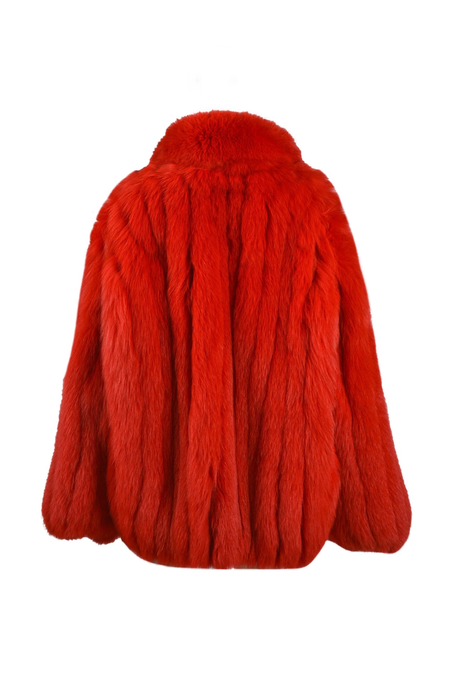 Mens dyed Bomber Jacket in Super Red