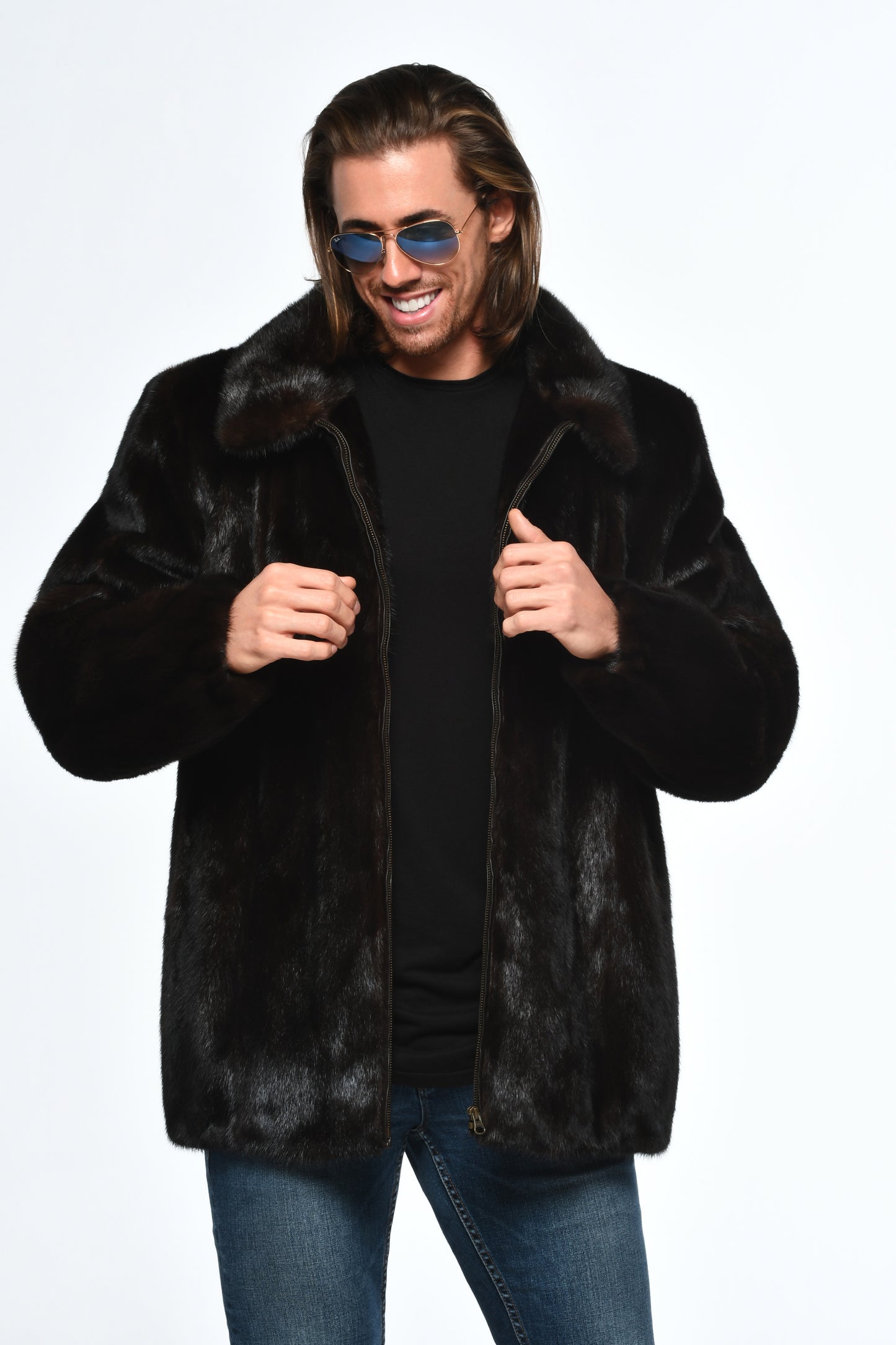 Mink Bomber Jacket