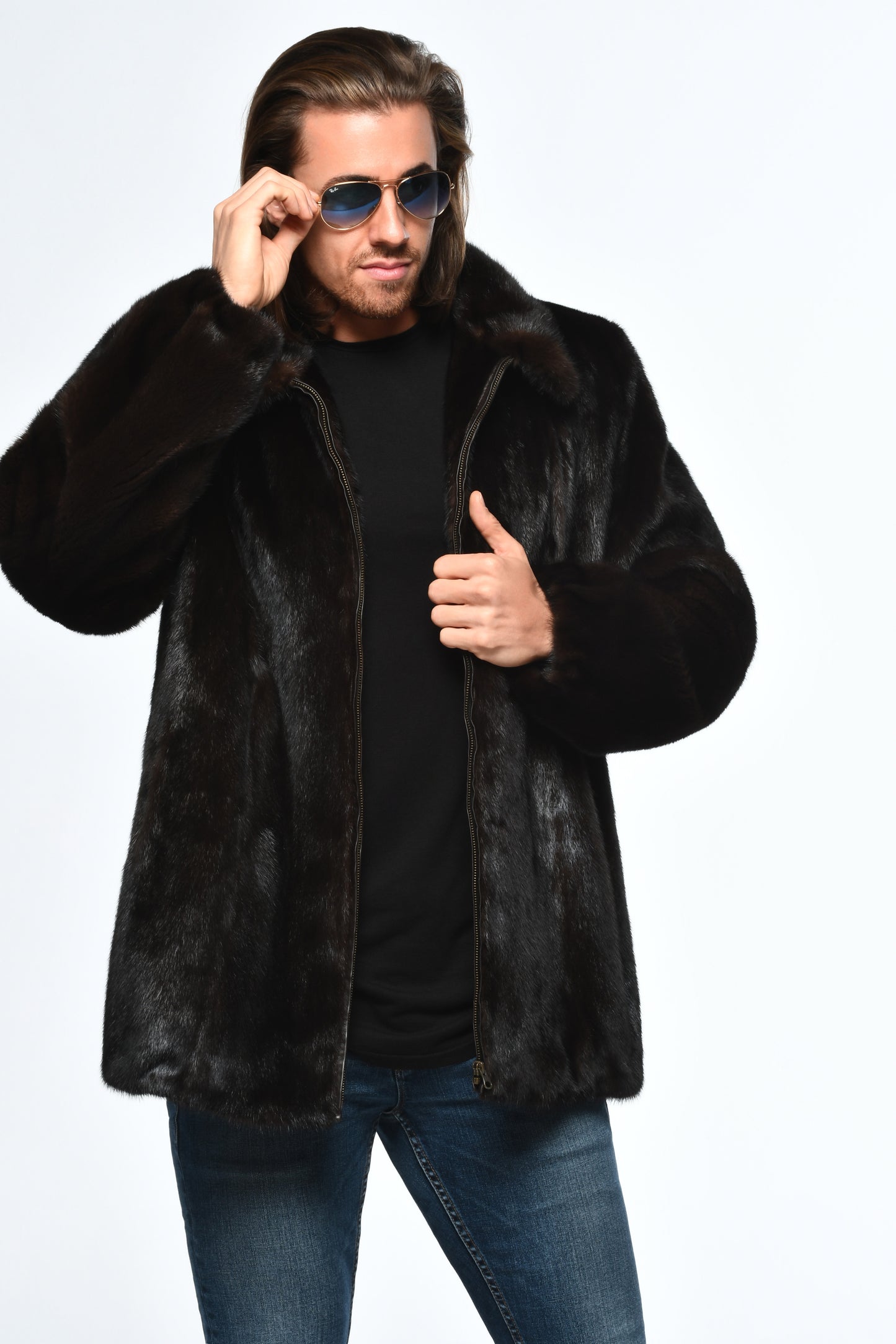 Mink Bomber Jacket