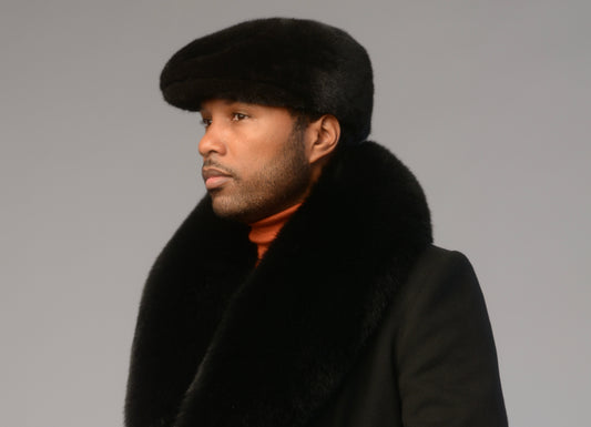 Kangol style unisex mink hats