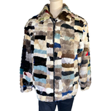MOSAIC MULTI- COLOR MENS SECTION BOMBER JACKET